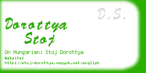 dorottya stoj business card